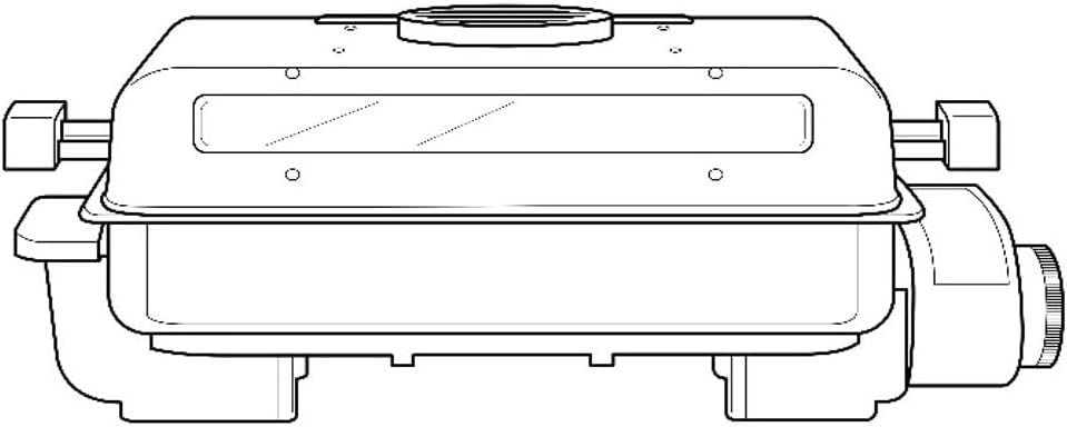 LP LIVING PLUS Double Sided Multi Grill Fish Roaster with Wire Grill Plate,Timer Control Knob, Double sided Heating
