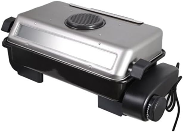 LP LIVING PLUS Double Sided Multi Grill Fish Roaster with Wire Grill Plate,Timer Control Knob, Double sided Heating