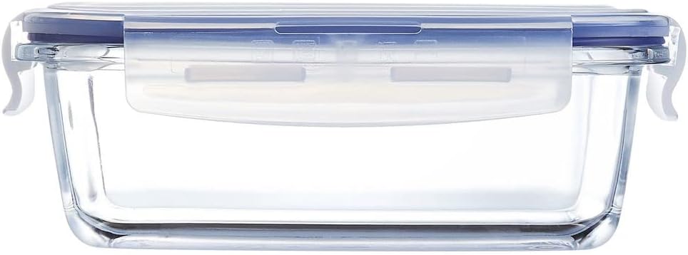 Luminarc Pure Box Active Glass Food Storage Container (Rect, 3.4 cups/820ml)