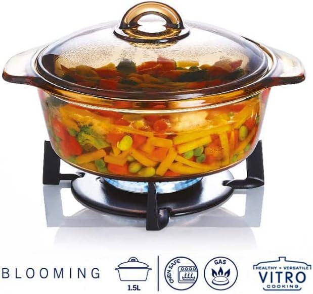 Arcoroc x Nobilta Vitro Blooming Glass Casserole 1.5L