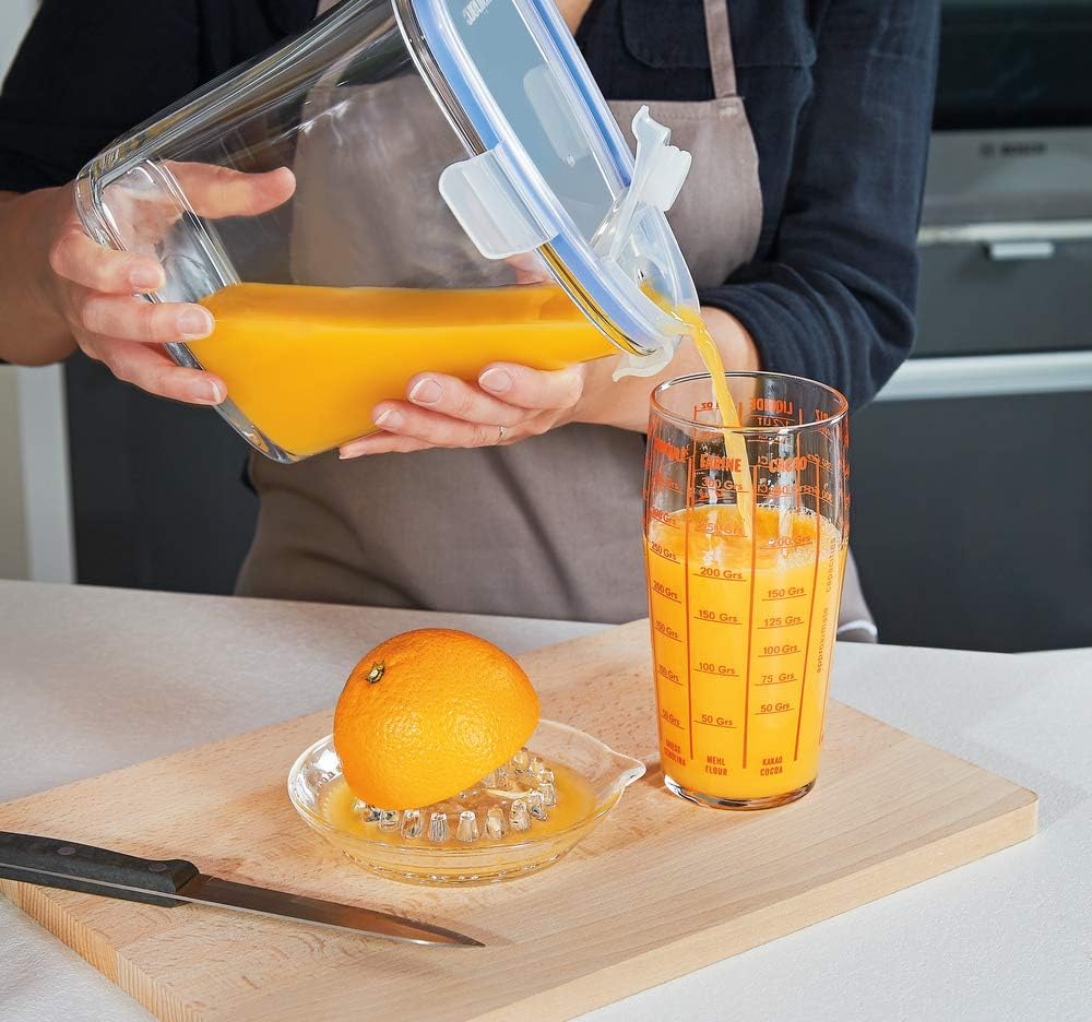 Luminarc Pure Box Active Glass Food Storage Beverage Container (6 Cups/1450ml)