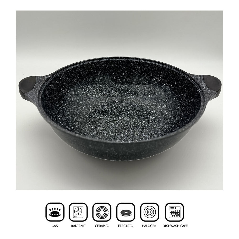 Dream Chef Two Handle Marble Wok Pan