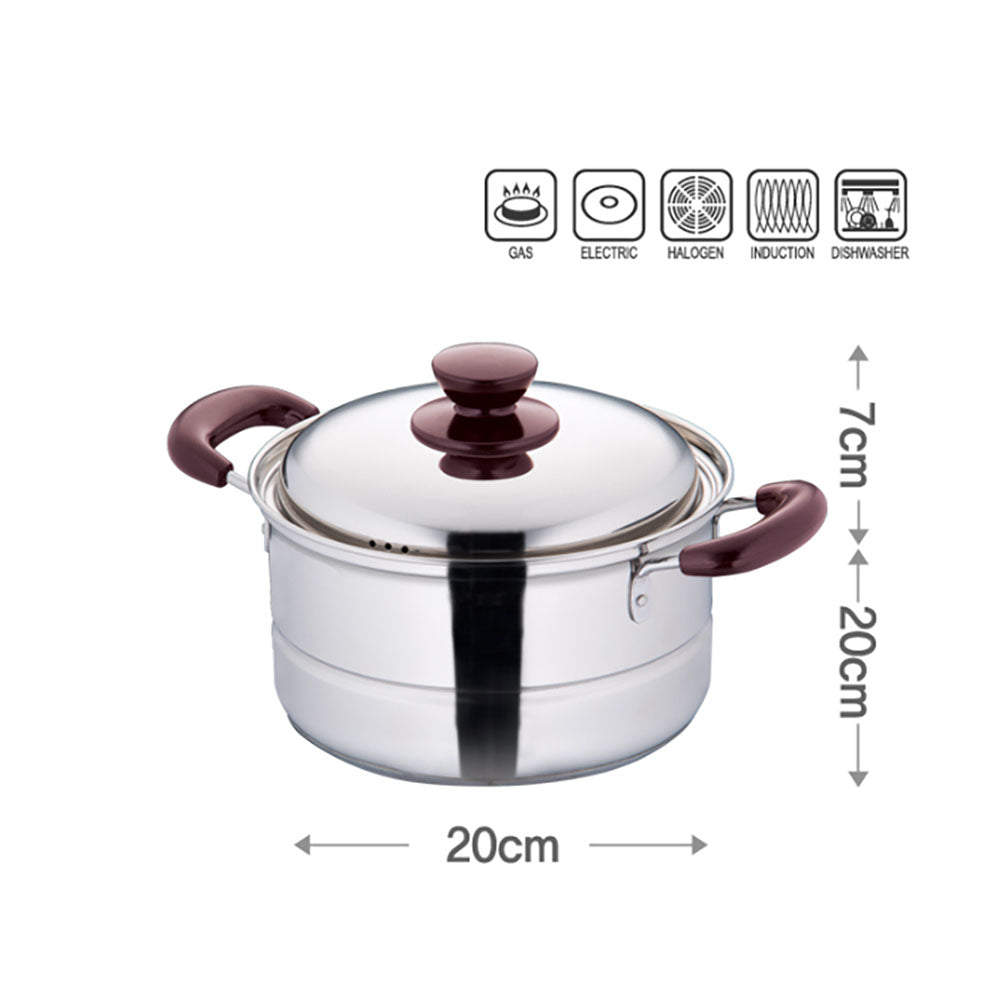 Stainless steel Cherry Steamer Pot 20cm