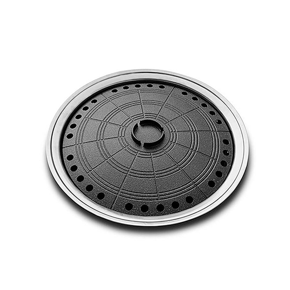 Suntouch Korean BBQ Round Multi Grill Plate, Caldron Shape, Tabletop Grill Pan