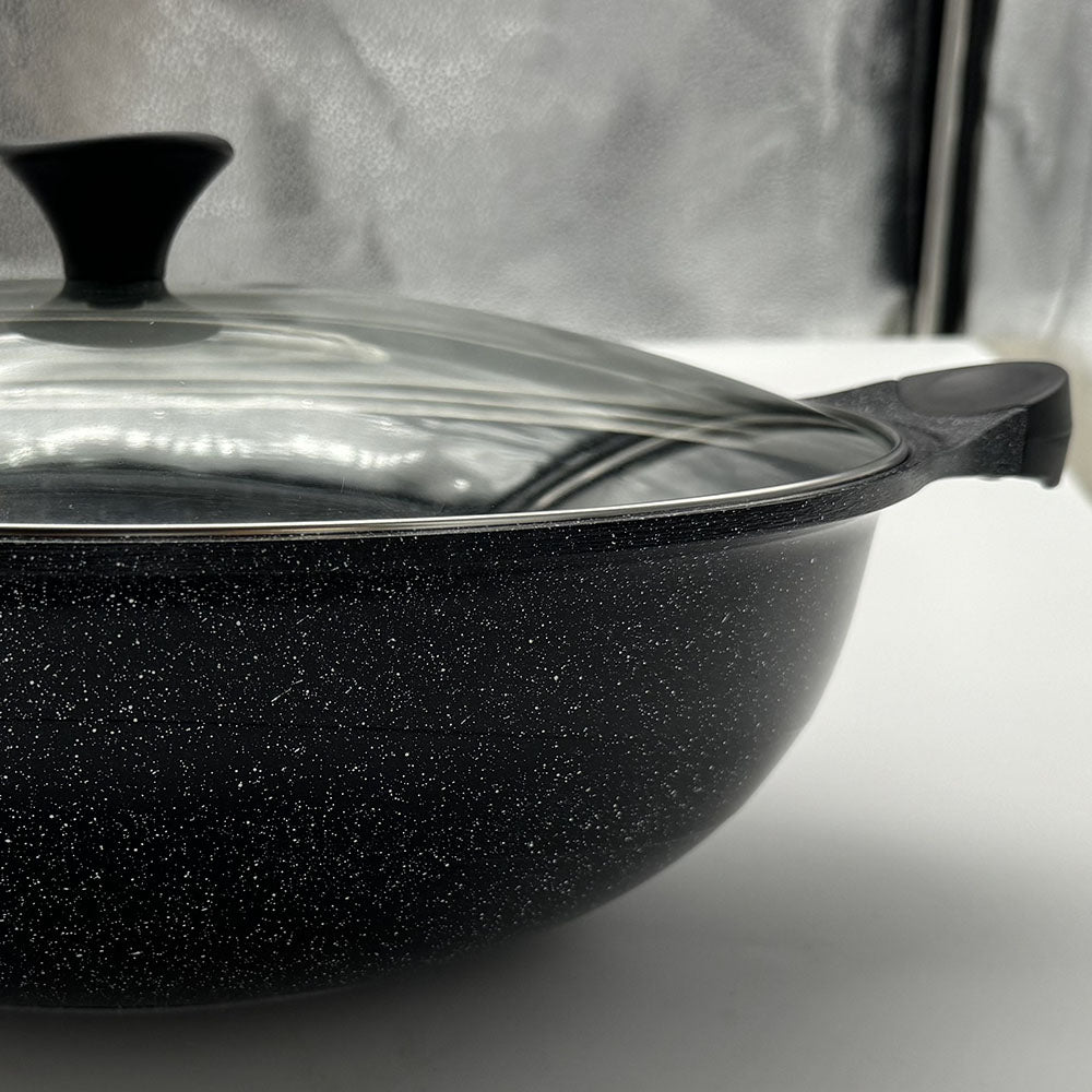 Dream Chef Two Handle Marble Wok Pan