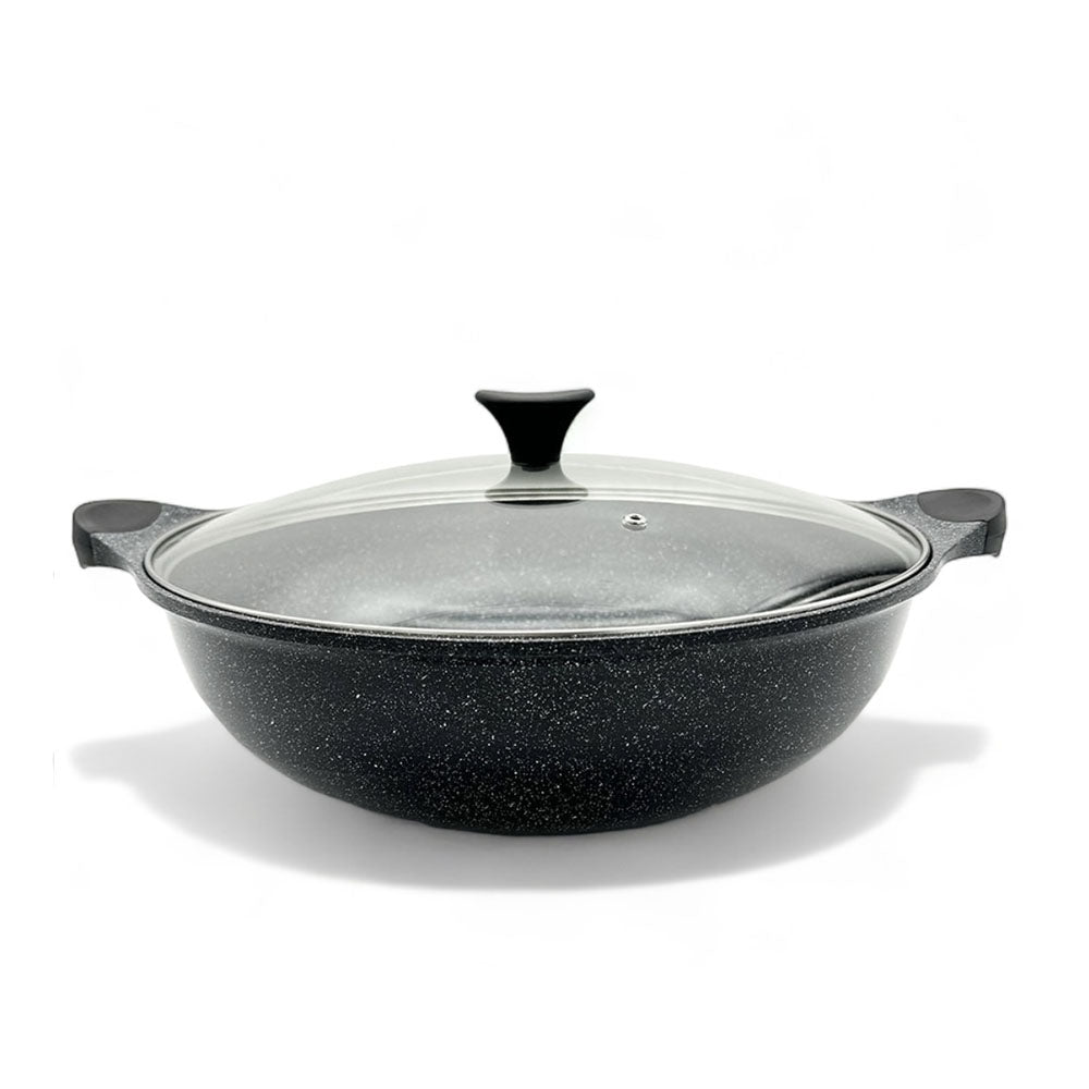 Dream Chef Two Handle Marble Wok Pan