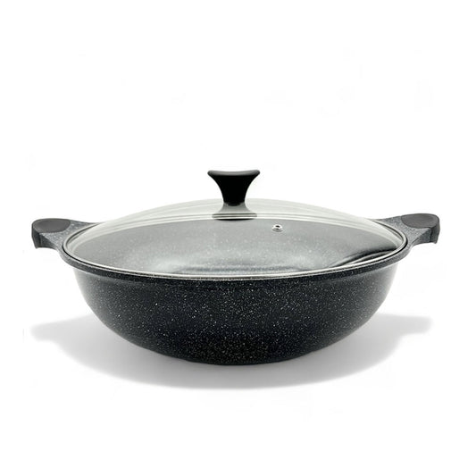 Dream Chef Two Handle Marble Wok Pan