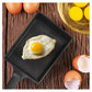 Kitchen Flower Tamagoyaki Japanese Omelette Egg, Non stick Coating, Square Frying Pan (14x20cm)