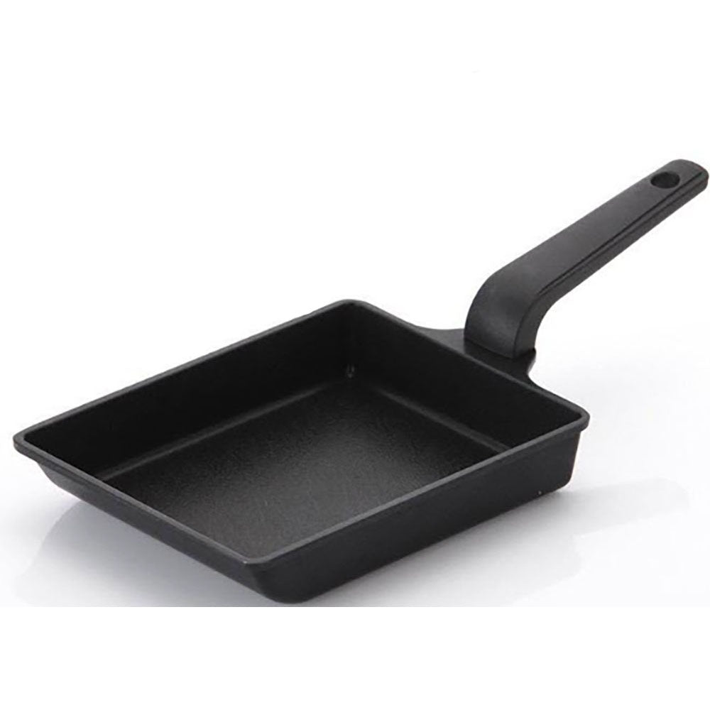 Kitchen Flower Tamagoyaki Japanese Omelette Egg, Non stick Coating, Square Frying Pan (14x20cm)
