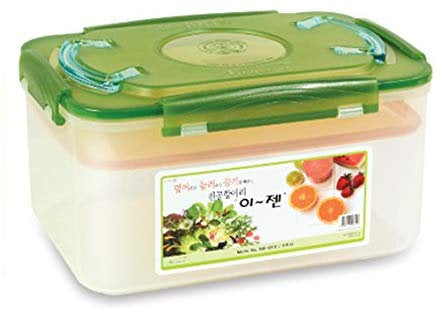 Ejen, E-jen, Kimchi Container, Fermentation Container, Brown, Korean, No smell, Container, Kitchen, Cookware, Perfeckitchenco, Pickled, dishwasher safe, freezer safe, microwave safe, Kimchi, Green, Clear, Storage, Plastic, 11L, 2.9 gallon
