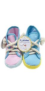 PawfectPals Interactive Squeaky Dog High Top Shoe Toy