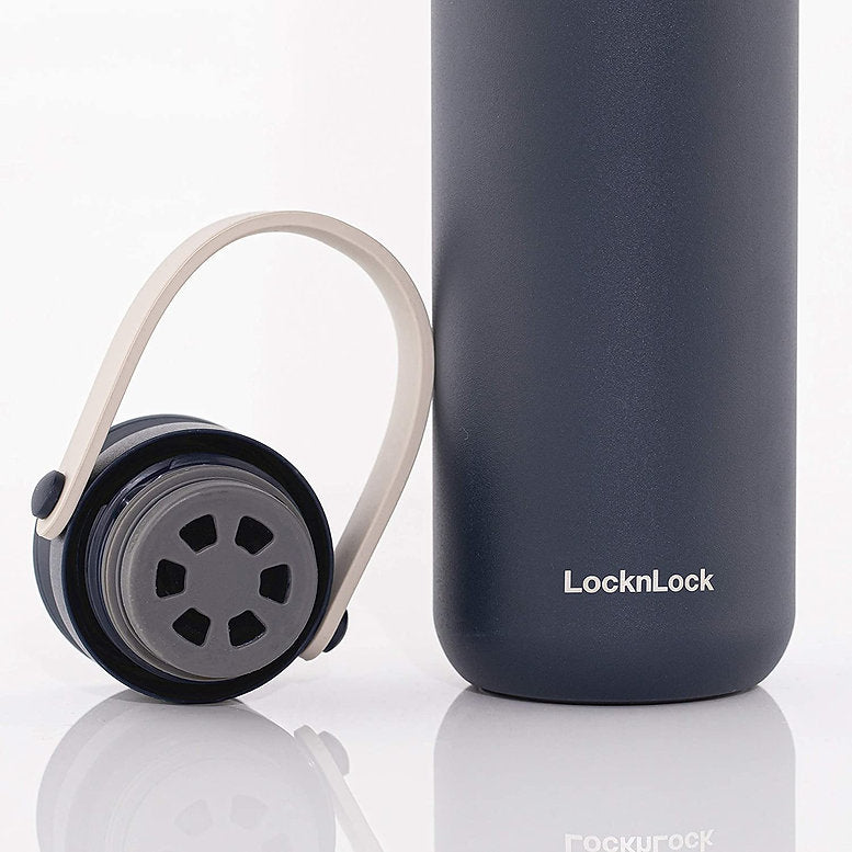 LocknLock Tumbler Double Cap 24oz, Navy