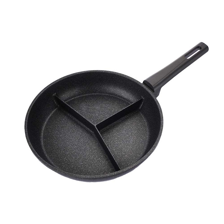 Gas, Electric, halogen, Clover, Divider, 3 Divider, Pancake, Kitchen, Cook, Perfectkitchenco, Non Stick, Eggs, Breakfast, Frying Pan, Pan, Black