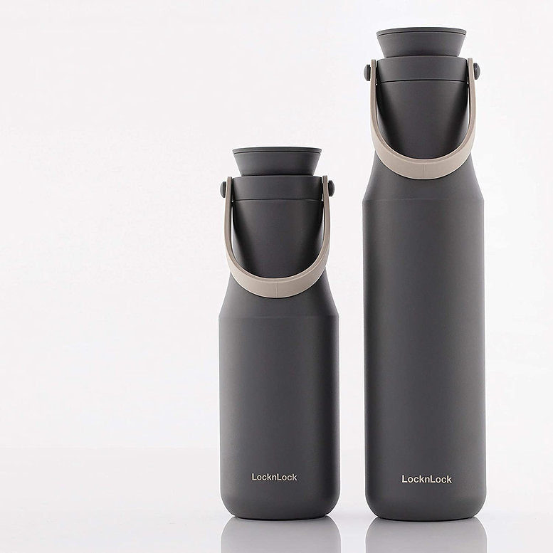 LocknLock Tumbler Double Cap 24oz, Gray