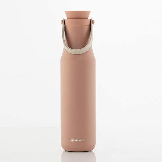 LocknLock Tumbler Double Cap 24oz, Pink