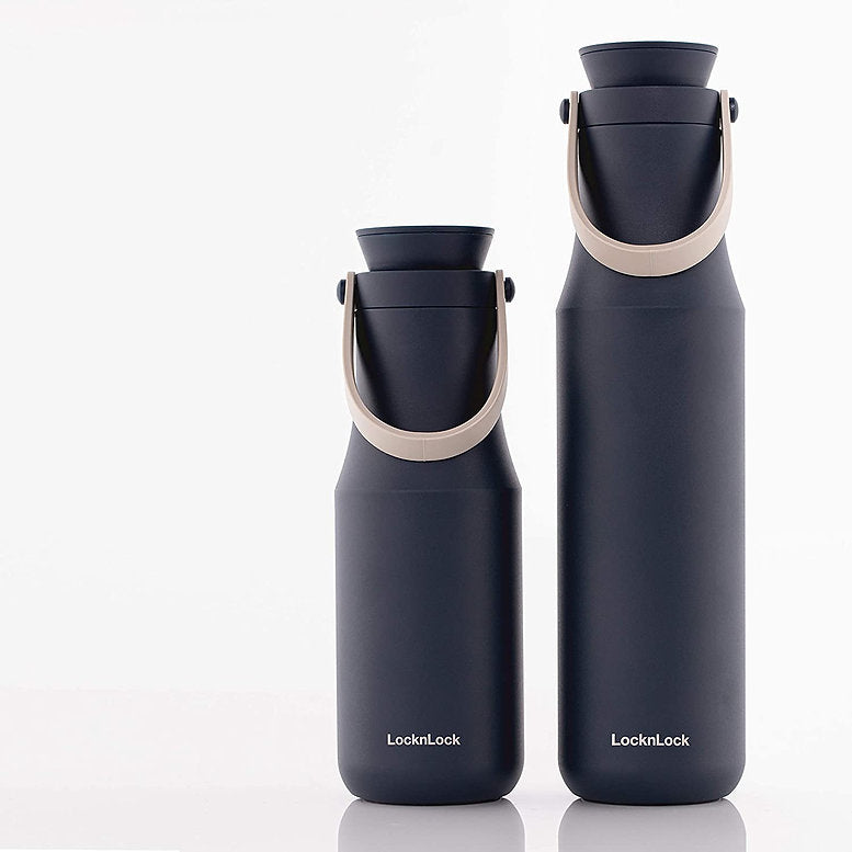 LocknLock Tumbler Double Cap 24oz, Navy