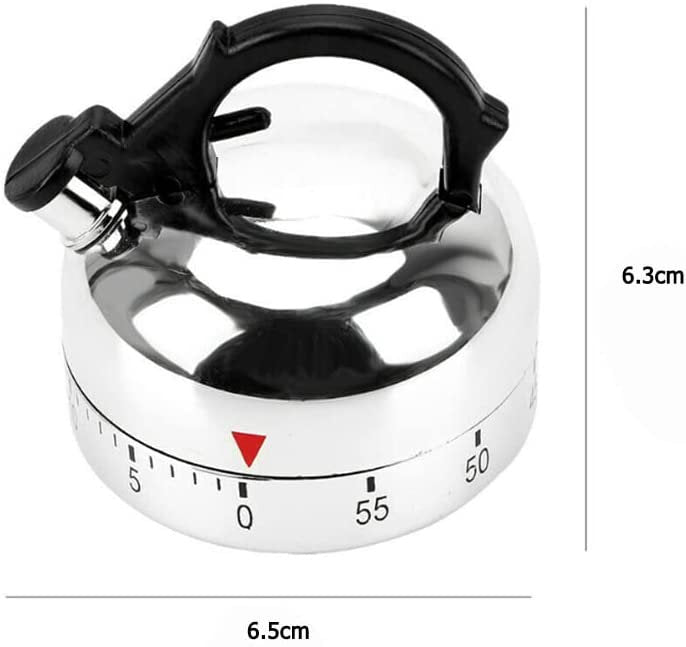 Kitchen, Cookware, Timer, Kettle, Mechanical, Rotate, 60 Minutes