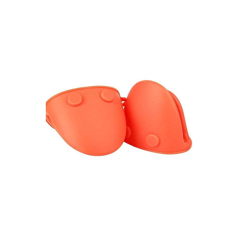 Silicone Oven Mitts | Hot Pot Holder | PerfectKitchenCo, Orange, Hot