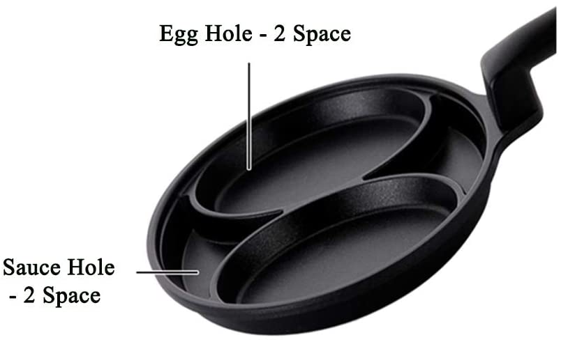 Fry Pan, Eggs, 2 Divider, Multi Divider, Breakfast. Non stick, Long lasting, Kitchen, Cook, Perfectkitchenco, Korea