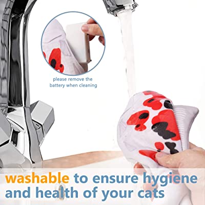 PawfectPals Interactive Touch Sensitive Fish Toy with Catnip (Koi)
