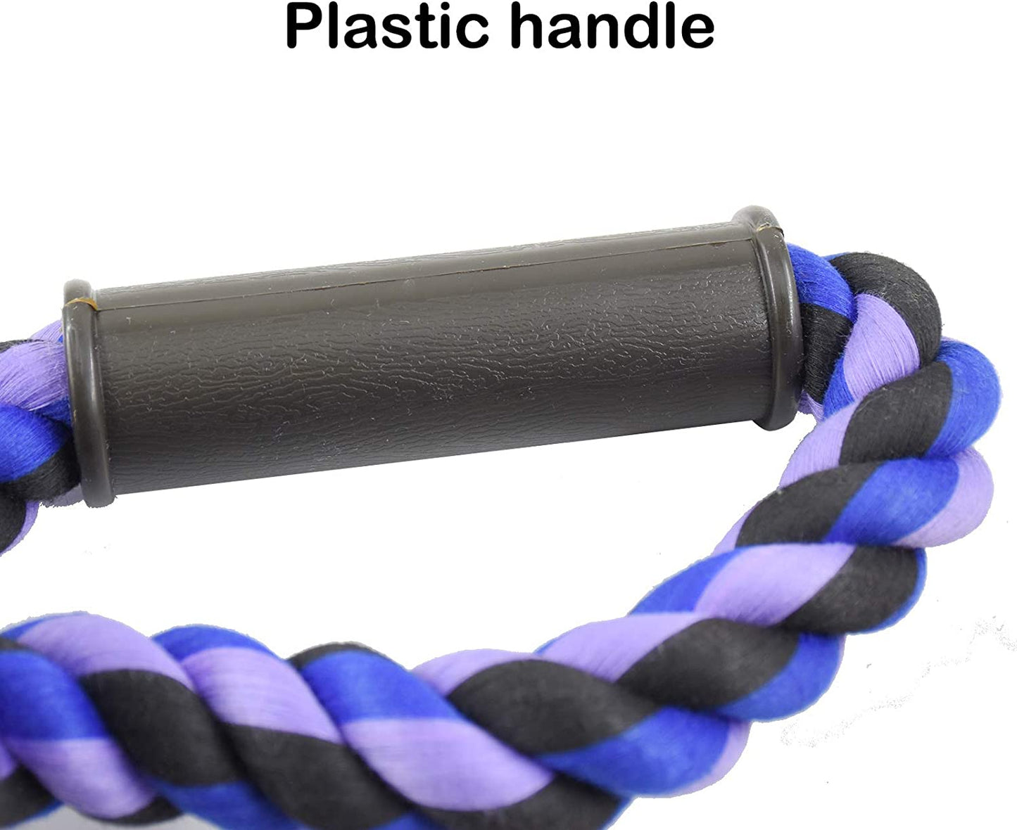 Pawfectpals Tough Twisted Dog Chew Rope Toy Teething and Tug of War for Aggressive Chewers (Handle- Purple)