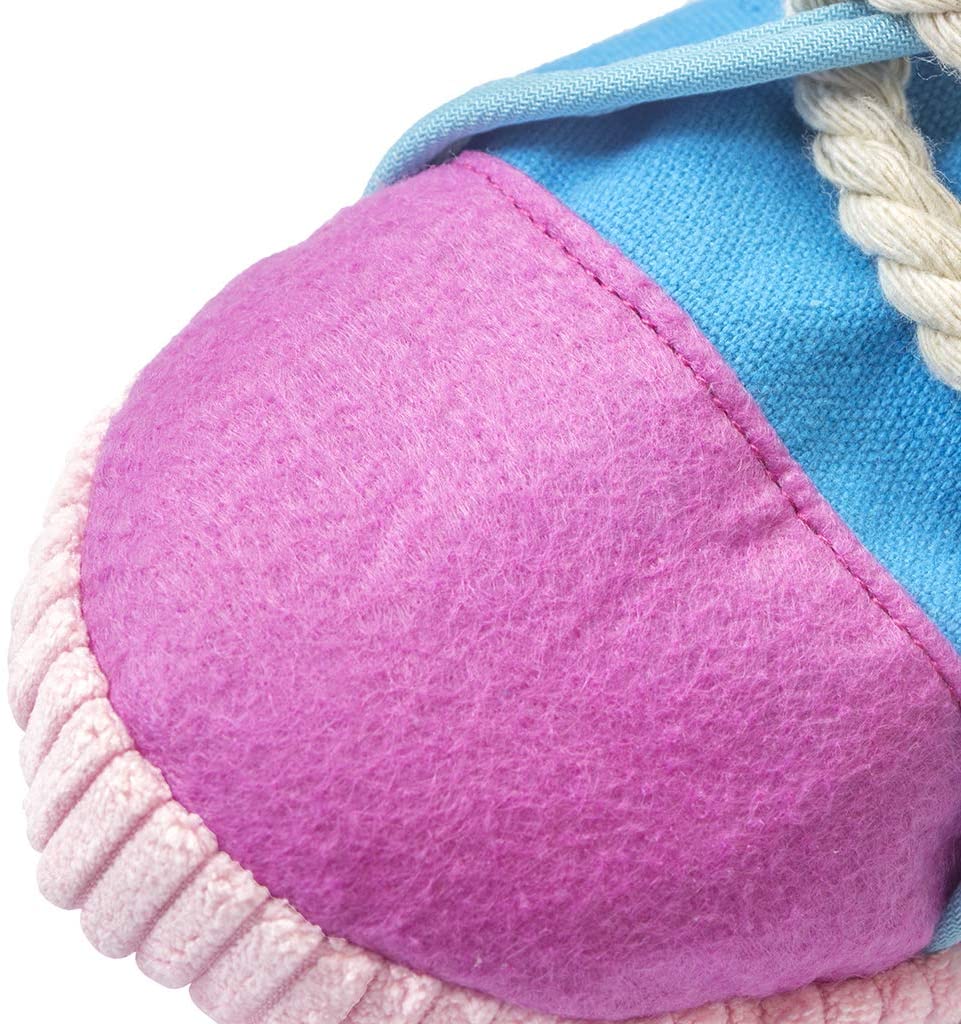 Pet supply,pet toy, shoe, squeaky, dog, cat, rope, shoe, sneaker,green, blue, purple, animal, reduce bad behavior, toy