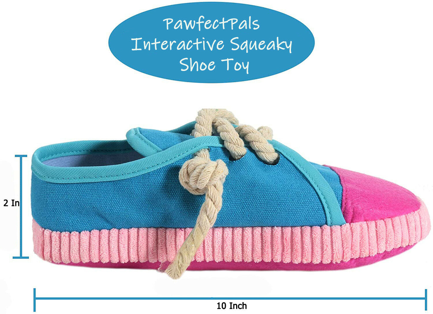 PawfectPals Interactive Squeaky Dog Shoe Toy Reduce Stress and Anxiety