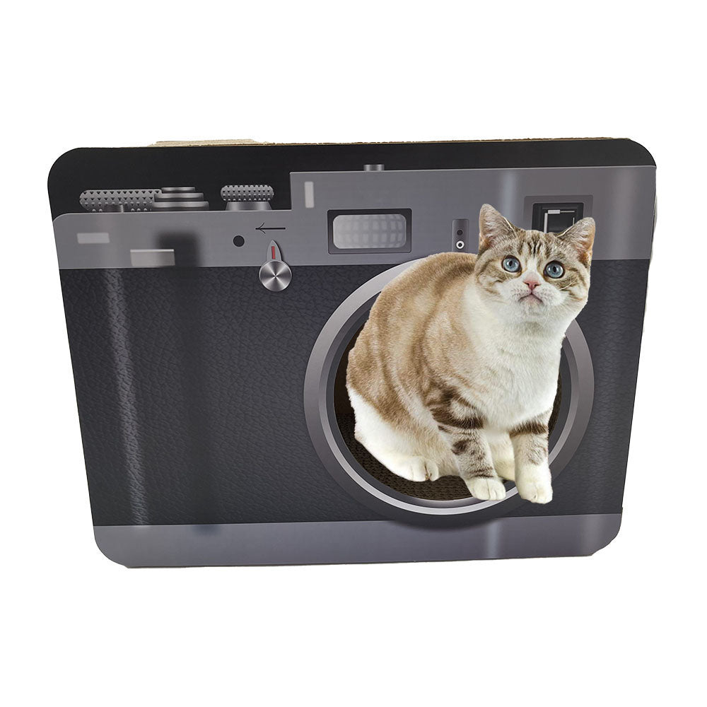 Pawfectpals Cardboard Cat Scratcher Lounge and Bed, Cat Scratching Board, Durable and Lightweight, Prevent Furniture Damage (Camera)