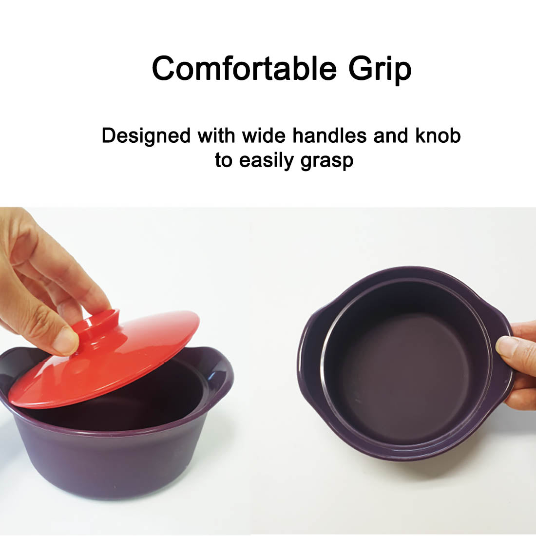 Pamire Silicone Microwave Egg Steaming Pot Steamer Egg Cooker (Purple)