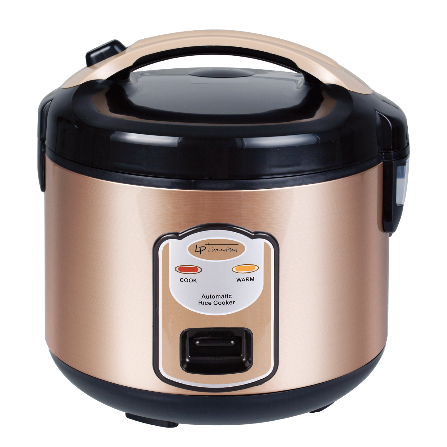 LP LIVING PLUS Electric Rice Cooker, Non stick, One Touch Button, with Steamer Tray, Measuring Cup and Rice Spoon (1.5L)