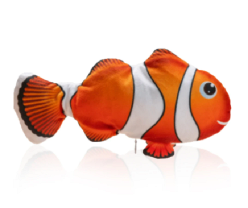 Pet Toy, Pet Supply, Floppy Fish Toy, Silver Fish, Charging, Dog, Cat