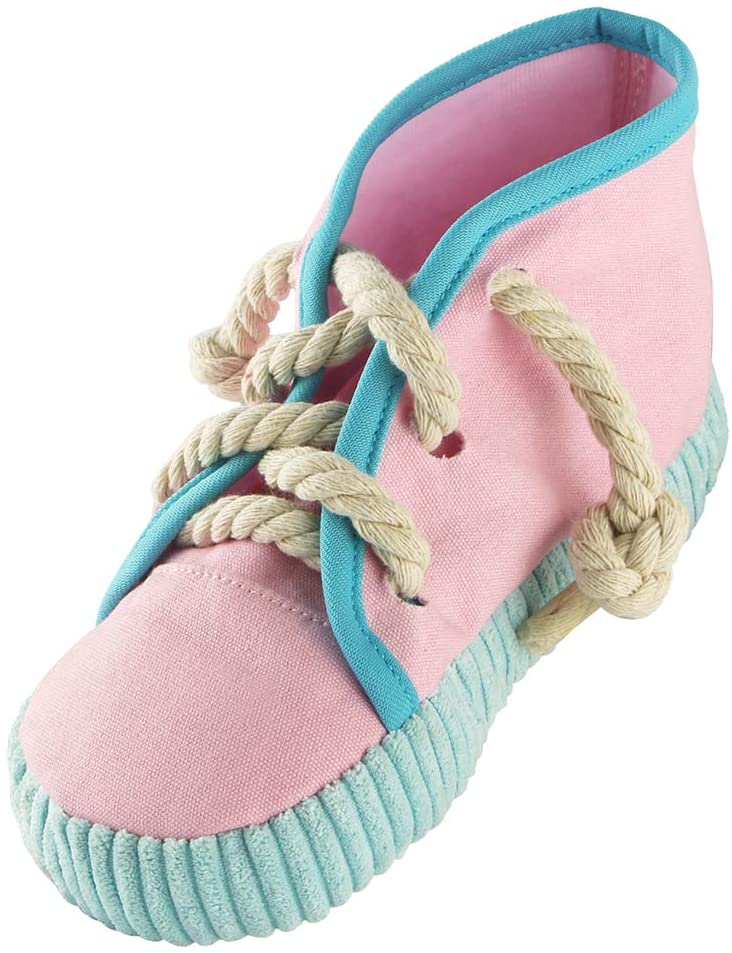 PawfectPals Interactive Squeaky Dog High Top Shoe Toy