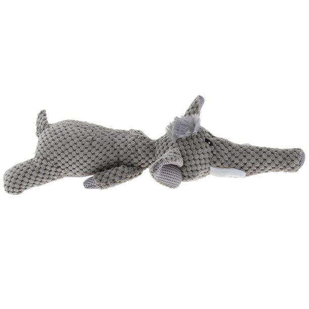 Pawfectpals Interactive Fun and Squeaky Stuffed Plushy Dog Toy (Elephant)