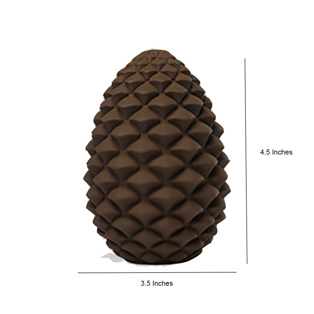 Heavy Duty Pinecone Durable Natural Rubber Dental Teeth Cleaning Dog Feeder Chew Toy for Large and Medium Dogs- Insert Food or Treats Inside!