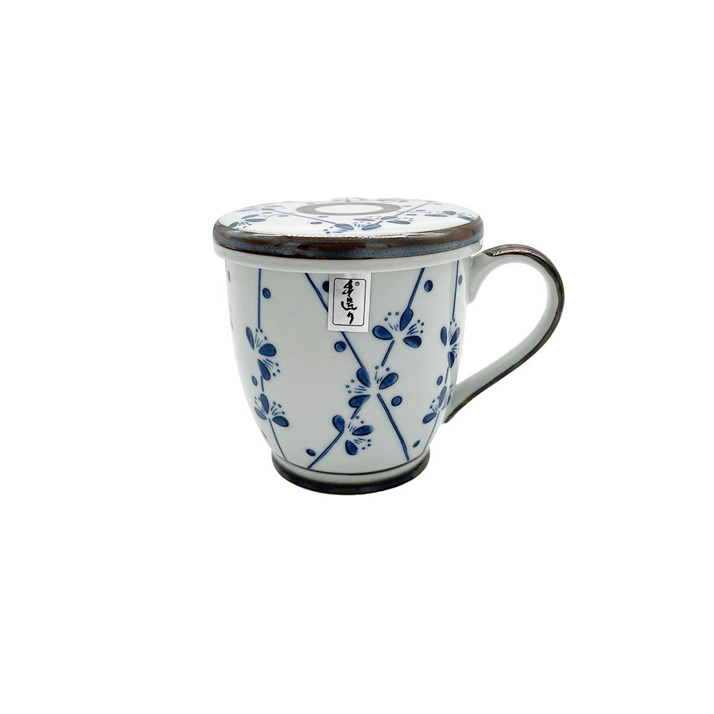 Green Tea Mug with Strainer and Cover