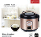 LP LIVING PLUS Electric Rice Cooker, Non stick, One Touch Button, with Steamer Tray, Measuring Cup and Rice Spoon (1.5L)