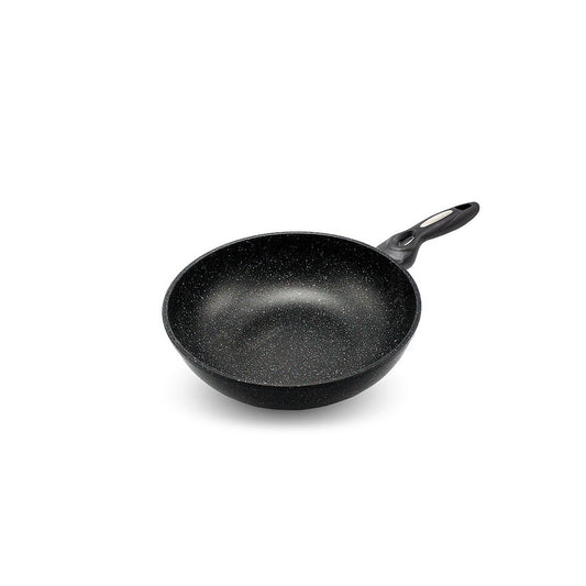 Non Stick, Frying, Wok, Pan, Marble, Cook. Kitchenware, Cookware, Dreamchef, Black, Heavy Duty, Safe, Korea, Long lasting, Lightweight, Easy,