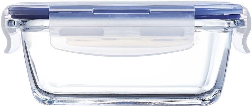 Luminarc Pure Box Active Glass Food Storage Container (Rect, 1.5 cups/380ml)