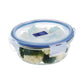 Luminarc Pure Box Active Glass Food Storage Container (Round 2.8 Cups/ 670ML)