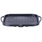 Kitchen Flower Nonstick Korean BBQ Black Square Grill Pan 30cm