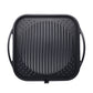 Kitchen Flower Nonstick Korean BBQ Black Square Grill Pan 30cm