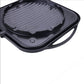 Kitchen Flower Nonstick Korean BBQ Black Square Grill Pan 30cm
