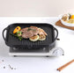 Kitchen Flower Nonstick Korean BBQ Black Square Grill Pan 30cm
