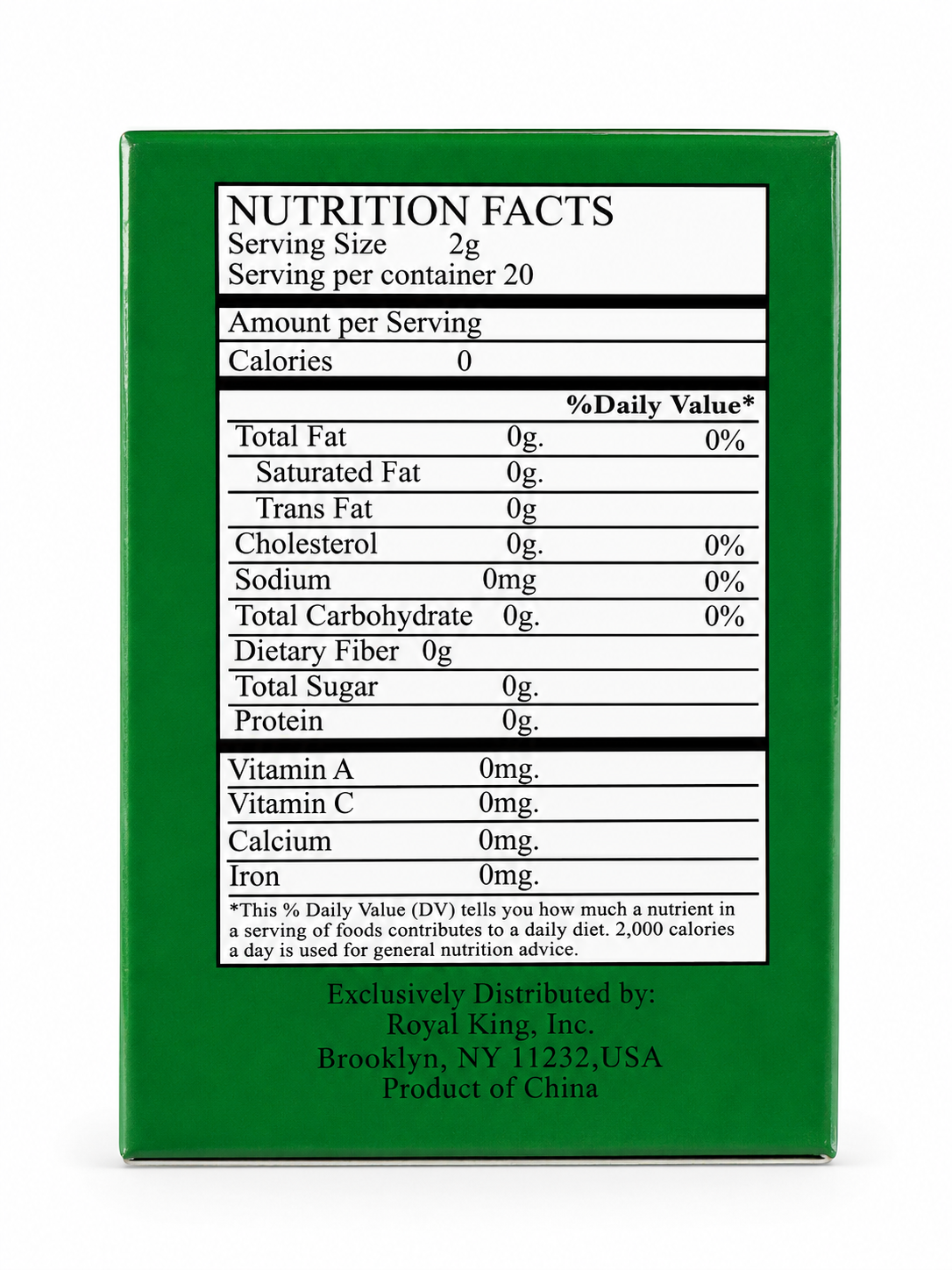 Royal King Pure Ginger 20pk