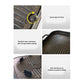 New Picnic Korean BBQ Nonstick Cerastone Marble Grill Pan Roaster for Grilling indoor or outdoor (Square)