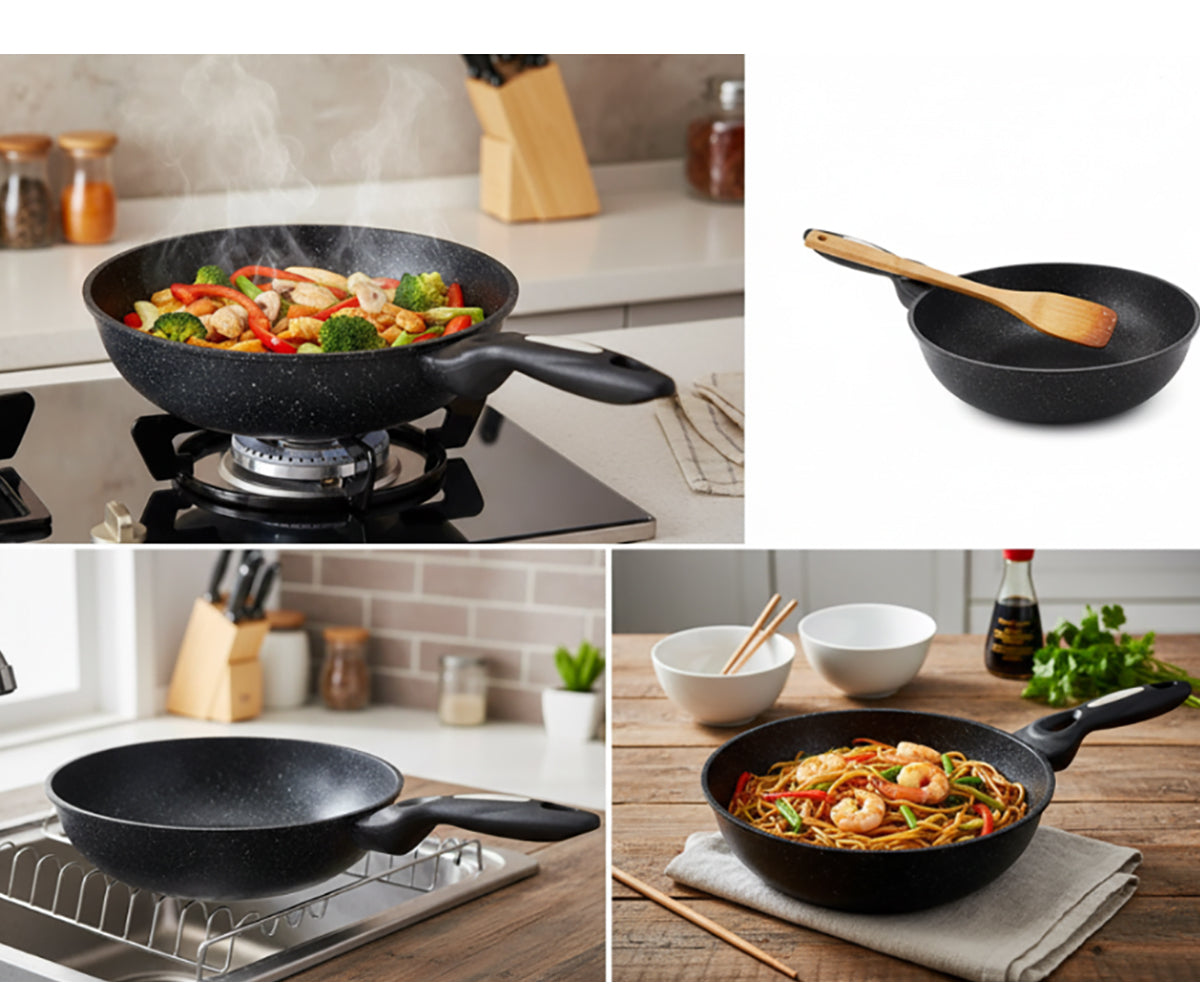 Dream Chef Marble Non stick Frying Wok