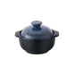 Lucia Natural Glazed Ceramic Porcelain Cookware Hot Pot (Vintage Blue 600ml)