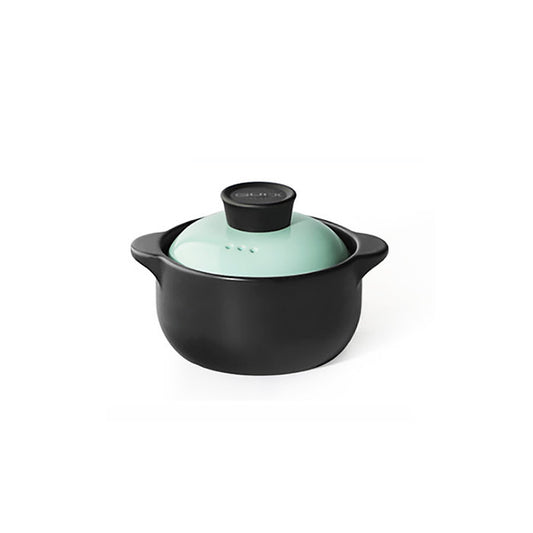 Heat Resistant Fine Porcelain Casserole/Clay Pot/Earthenware Pot (1000ml Blue)