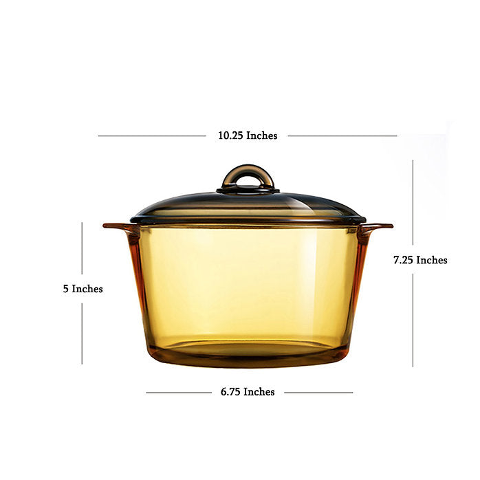Luminarc VitroFlam Heat-resistant Glass Cooking Pot (3L)