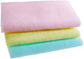 Korean Exfoliating Wave Shower Towel Washcloth Loofah Knitted with Crimped Yarn, Blue, Yellow, and Pink